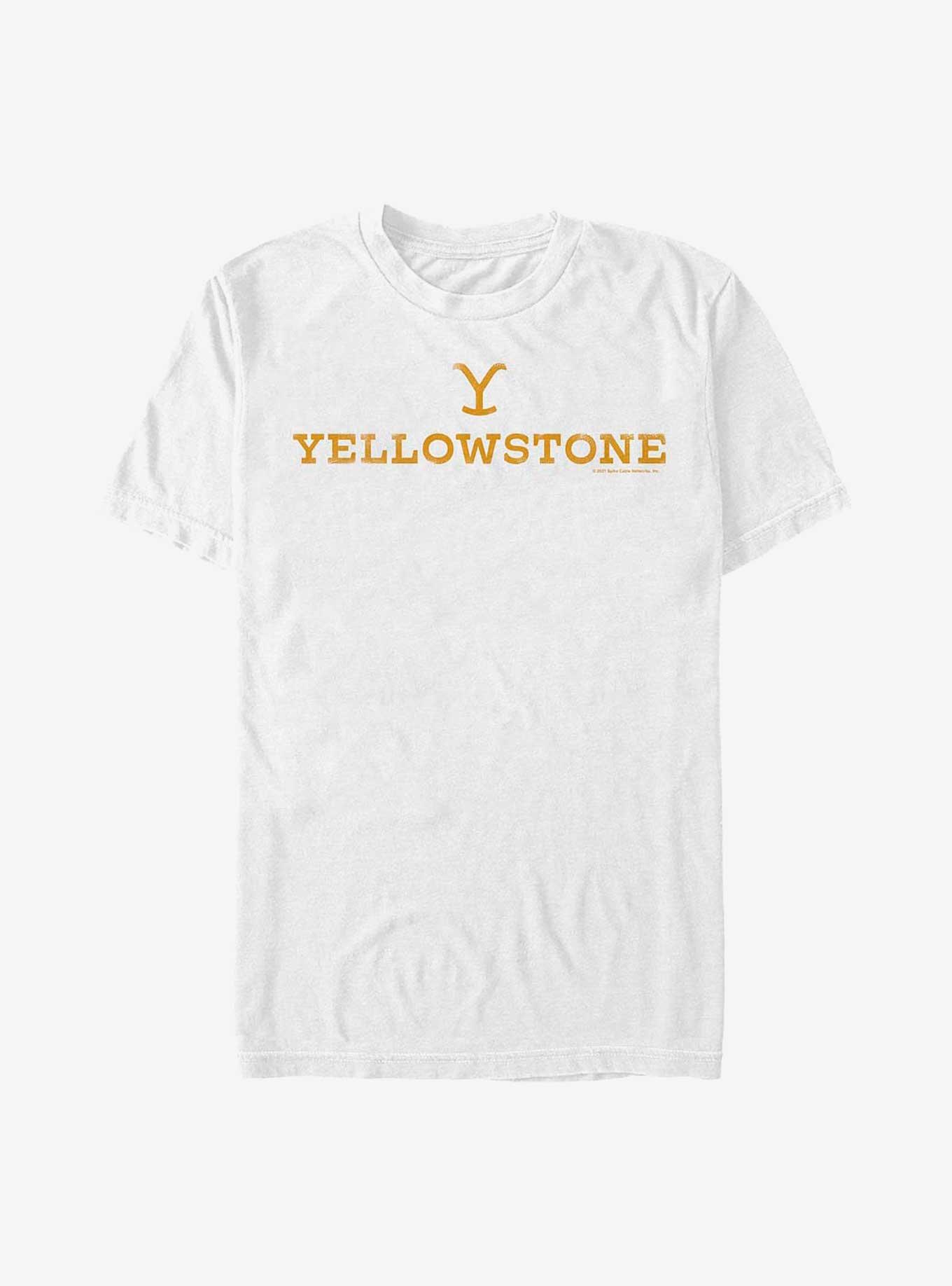 Yellowstone Logo T-Shirt, WHITE, hi-res