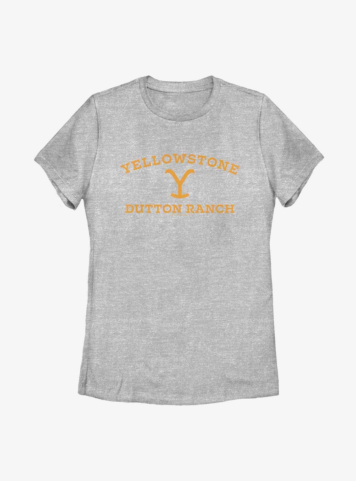 Yellowstone Dutton Ranch Logo Womens T-Shirt - GREY | BoxLunch