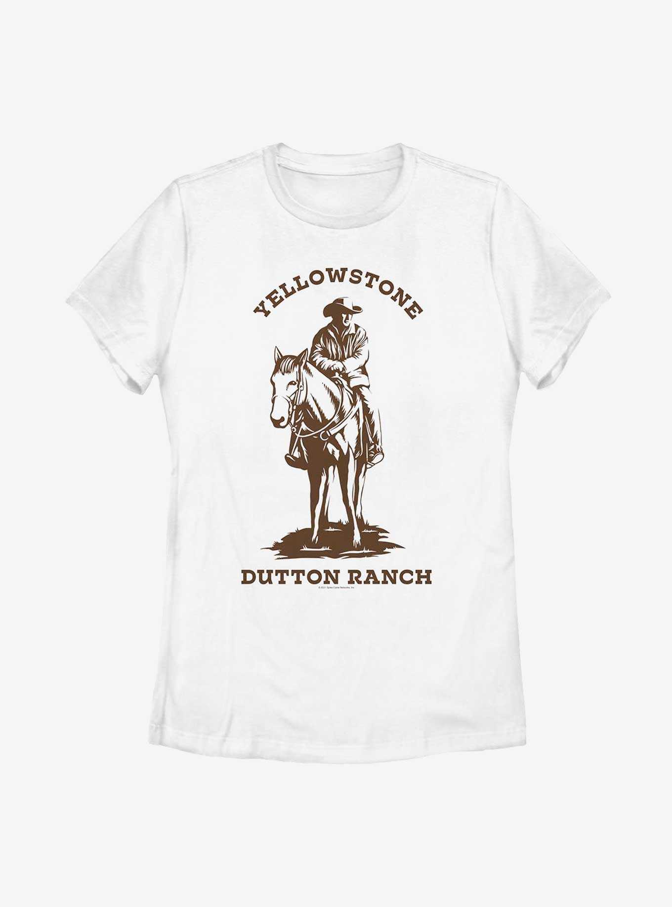 Yellowstone Man On Horse Brown Womens T-Shirt, , hi-res