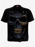 Black Gold Skull T-Shirt, BLACK, hi-res