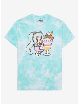 Hatsune Miku X Pusheen Sundae Tie-Dye Girls T-Shirt, , hi-res