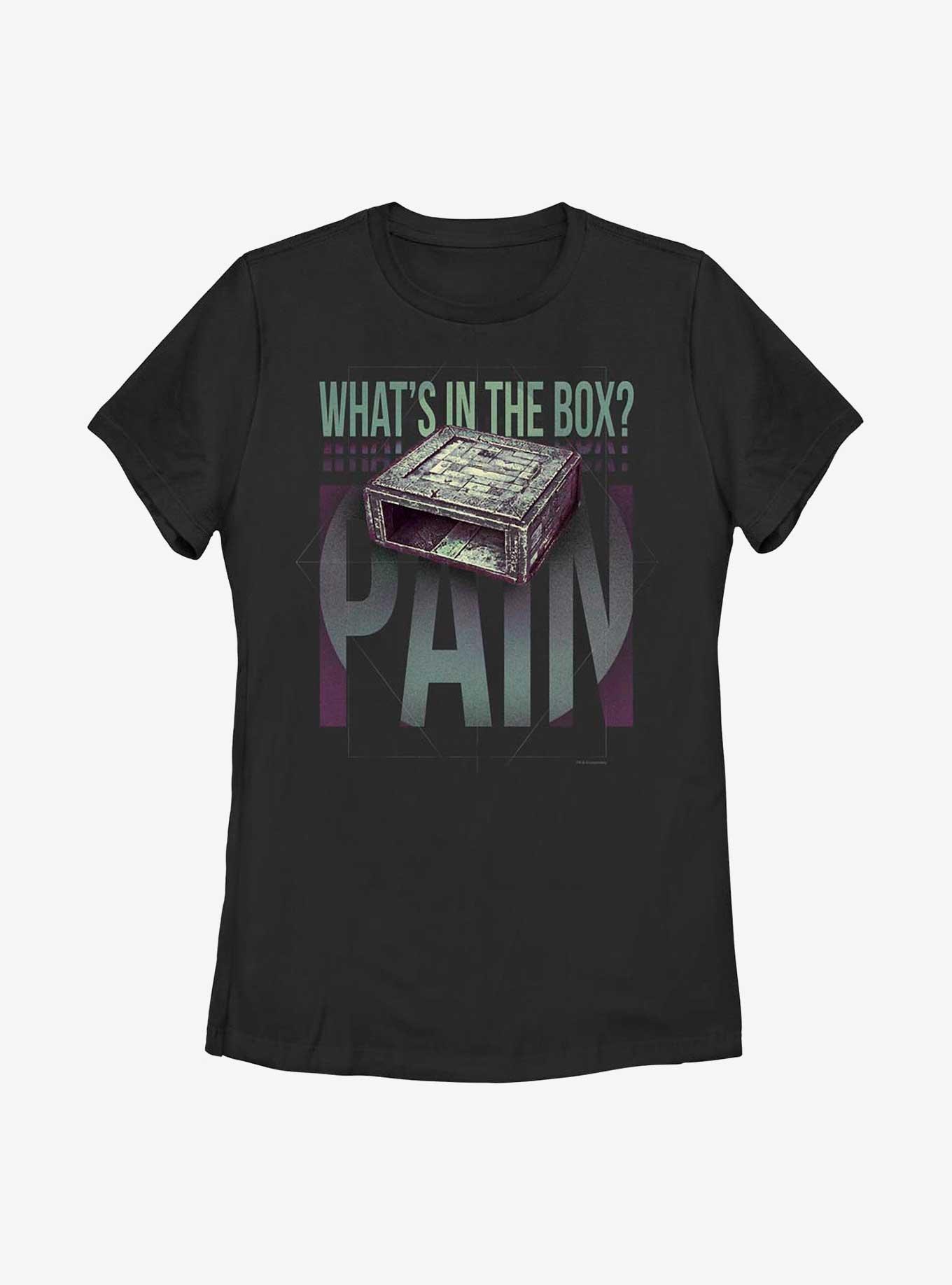 Dune Whats In The Box Womens T-Shirt, BLACK, hi-res