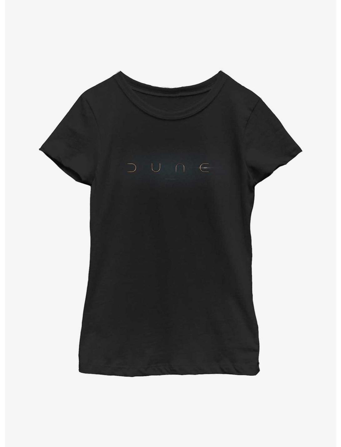 Dune Logo Youth Girls T-Shirt, BLACK, hi-res