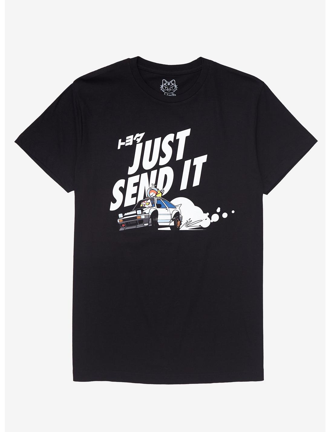 Just Send It Drifting T-Shirt By Shinya, BLACK, hi-res