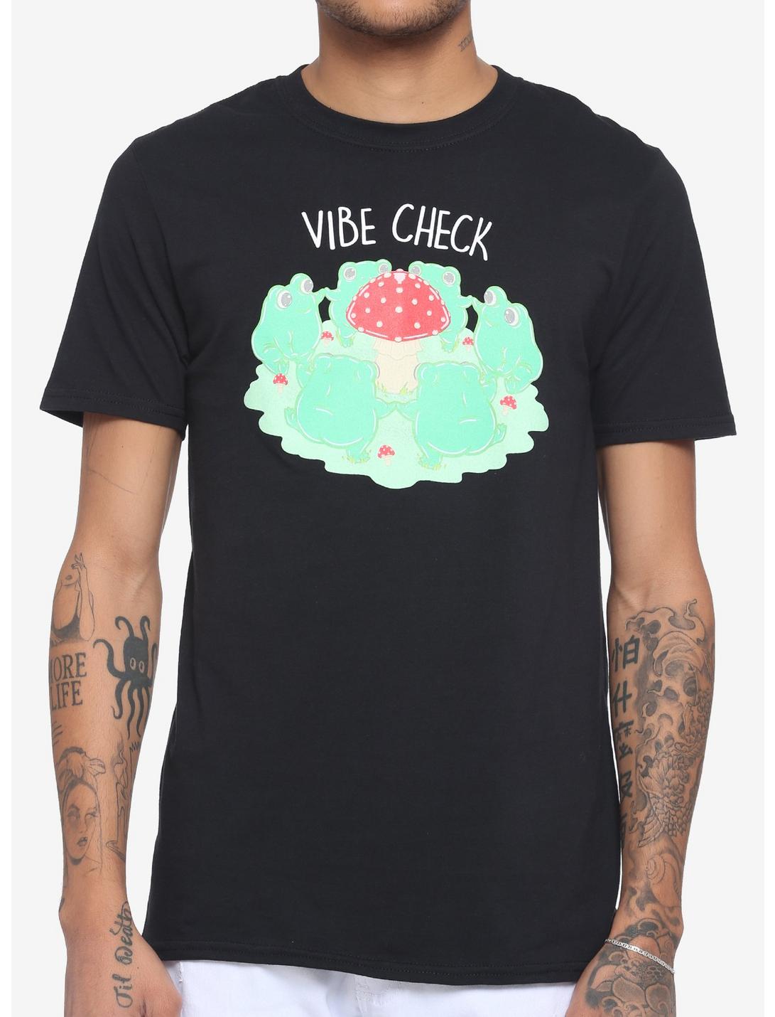 Vibe Check Frogs T-Shirt, BLACK, hi-res