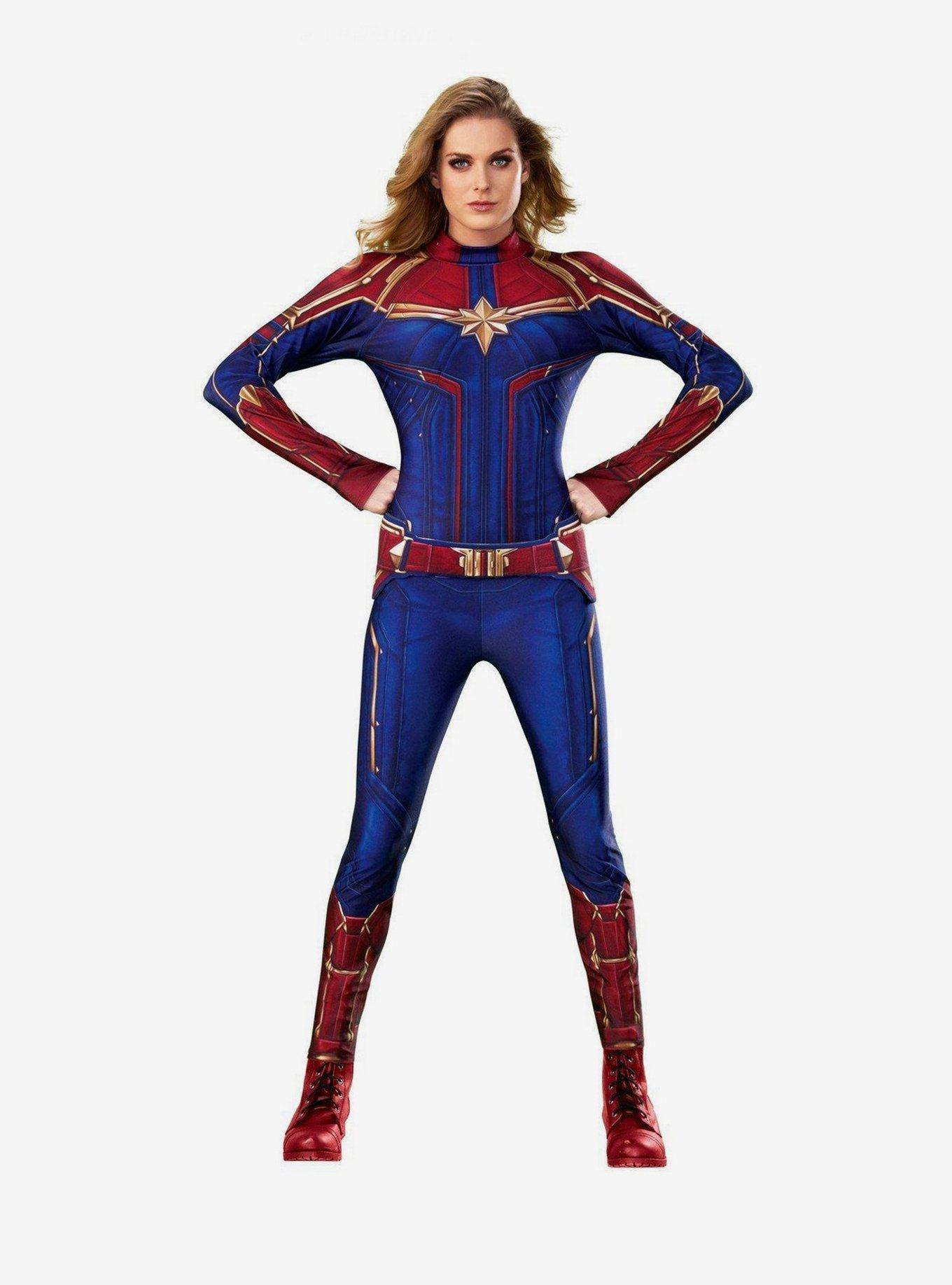 Marvel Captain Marvel Hero Suit Costume, BLUE, hi-res