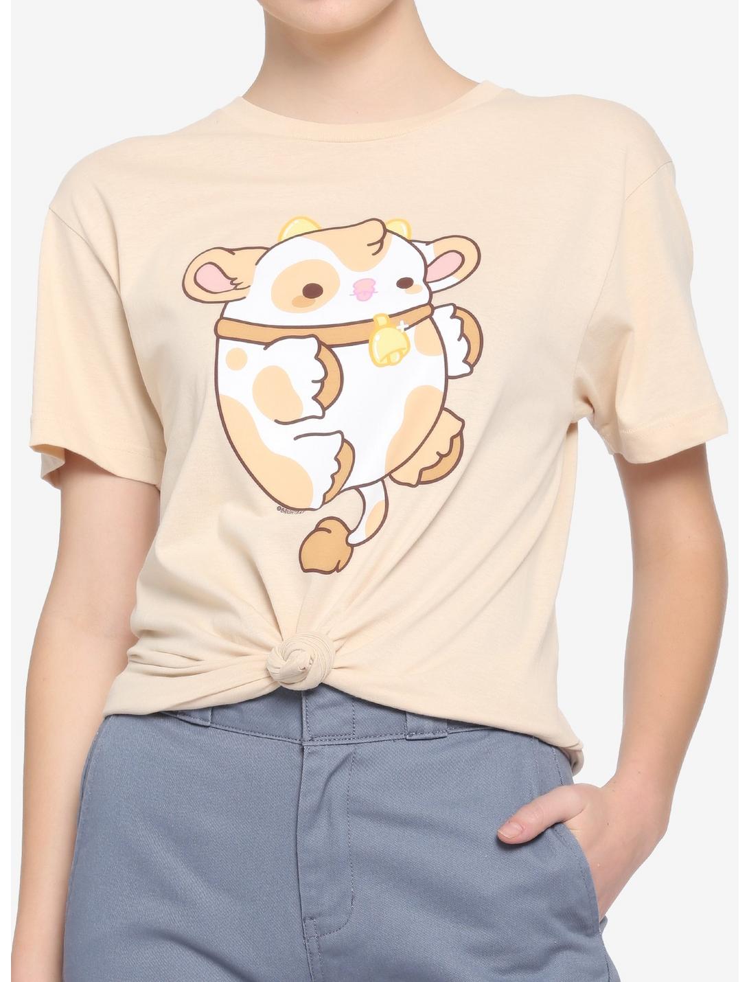 Cow Boyfriend Fit Girls T-Shirt By Bright Bat Design, MULTI, hi-res