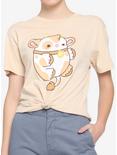 Cow Boyfriend Fit Girls T-Shirt By Bright Bat Design, MULTI, hi-res