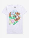 Cottage Creatures Boyfriend Fit Girls T-Shirt By Bright Bat Design, MULTI, hi-res