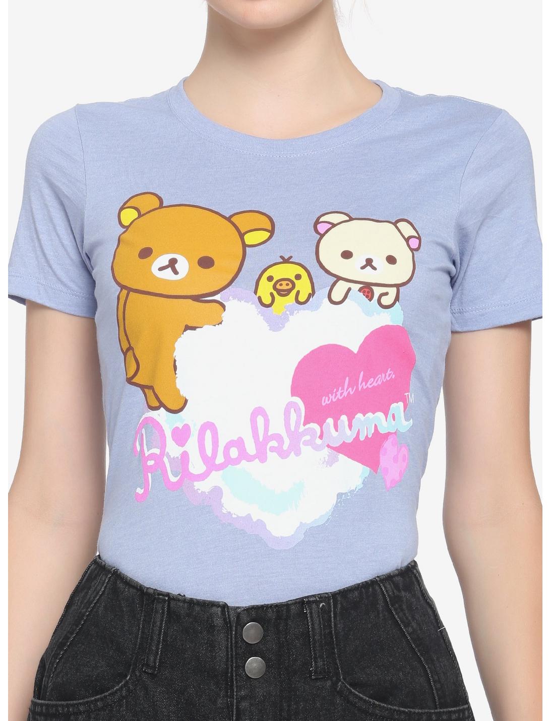 Rilakkuma & Friends Heart Boyfriend Fit Girls T-Shirt, MULTI, hi-res
