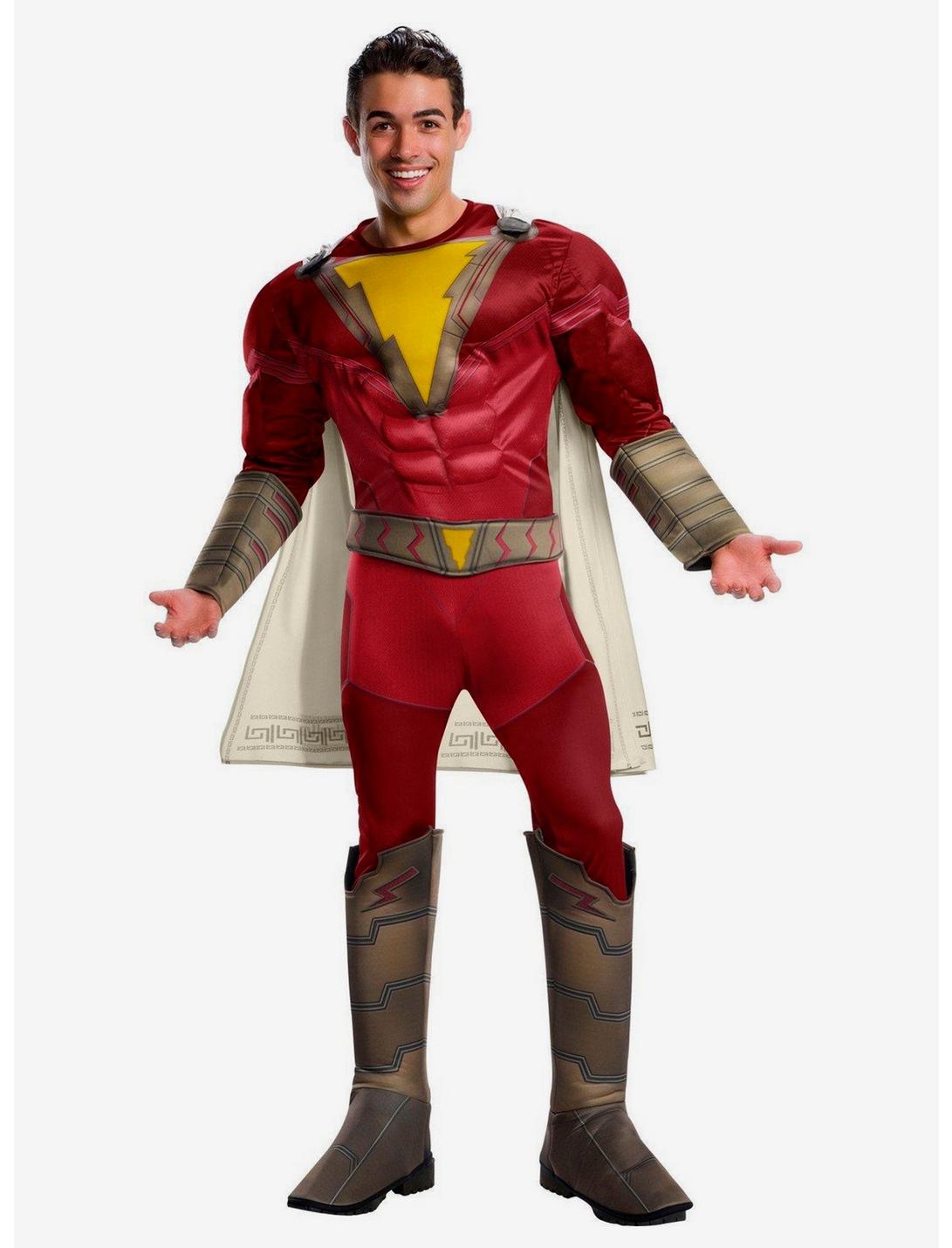 DC Comics Shazam Deluxe Costume, RED, hi-res