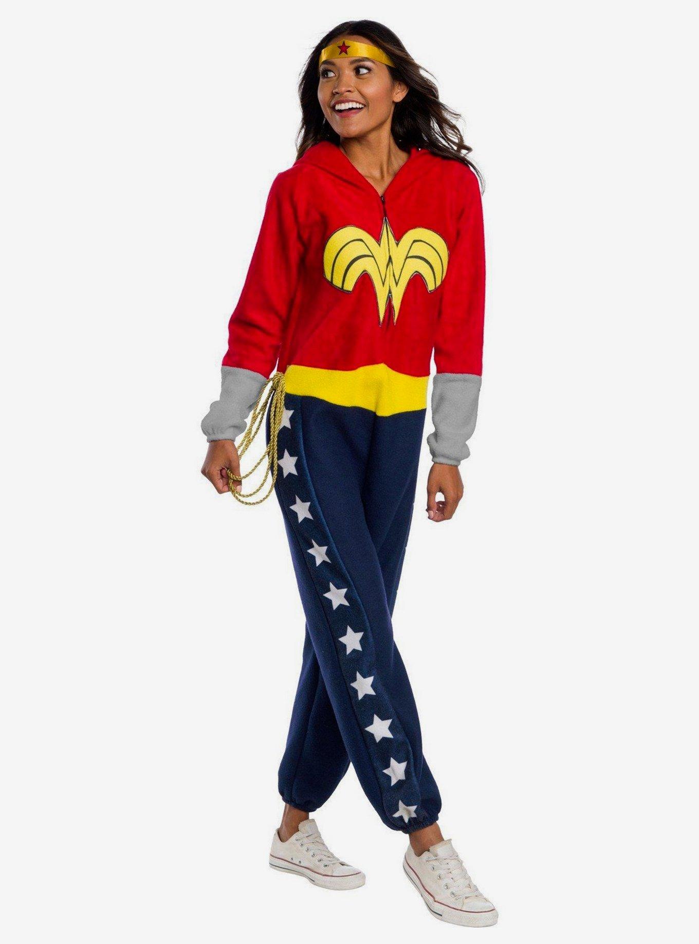 DC Comics Wonder Woman Onesie, RED, hi-res