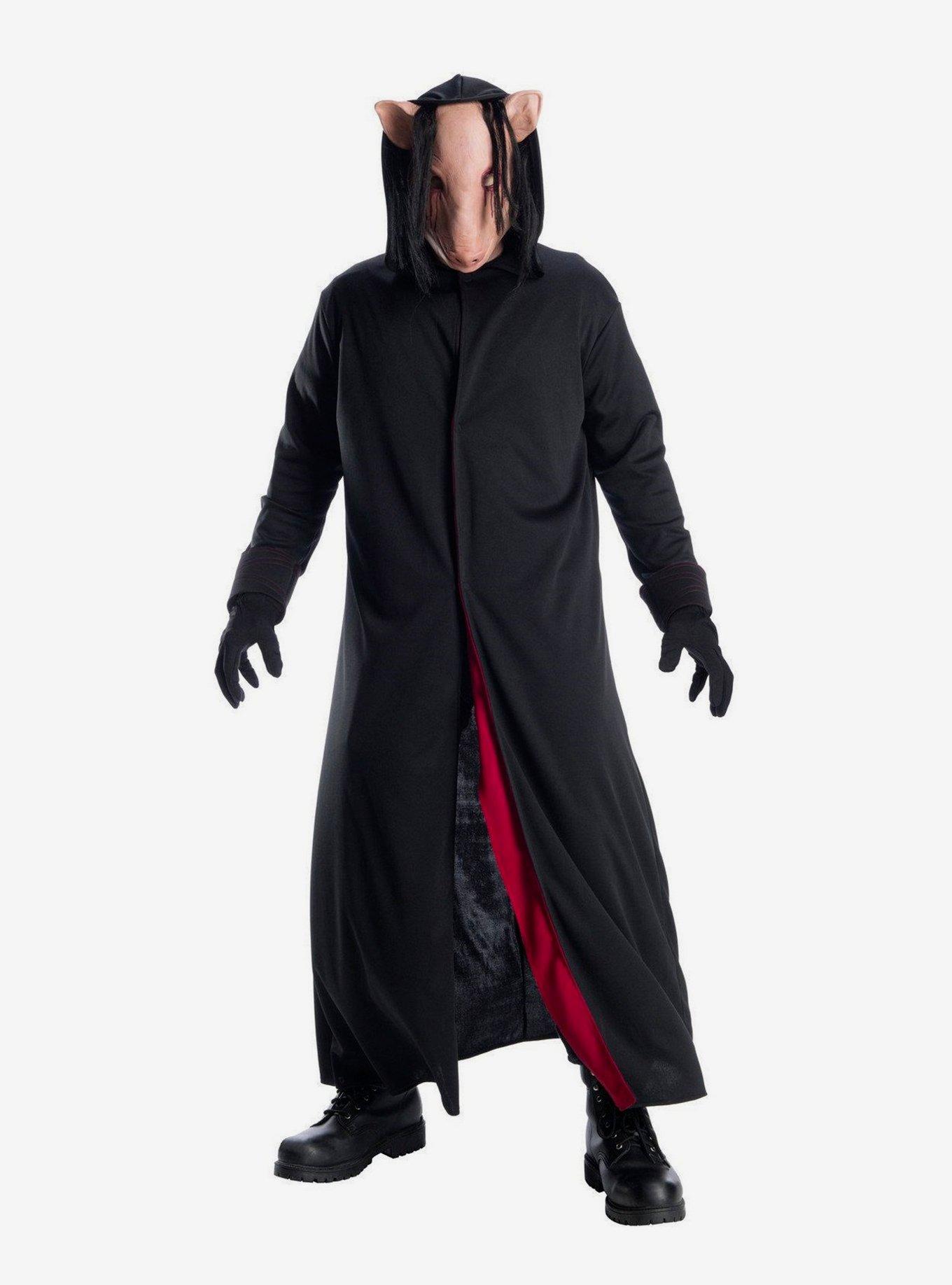 Saw Jigsaw Pig Face Costume, BLACK, hi-res