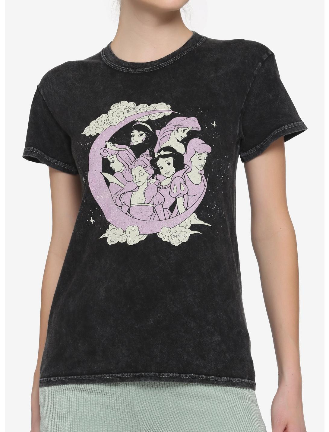Disney Princess Moon Dark Wash Boyfriend Fit Girls T-Shirt, MULTI, hi-res