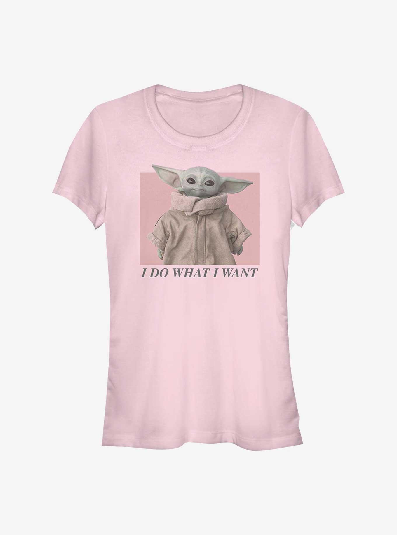 Star Wars The Mandalorian I Do What I Want Girls T-Shirt, LIGHT PINK, hi-res