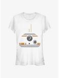 Star Wars BB-8 Minimal Icon Girls T-Shirt, WHITE, hi-res