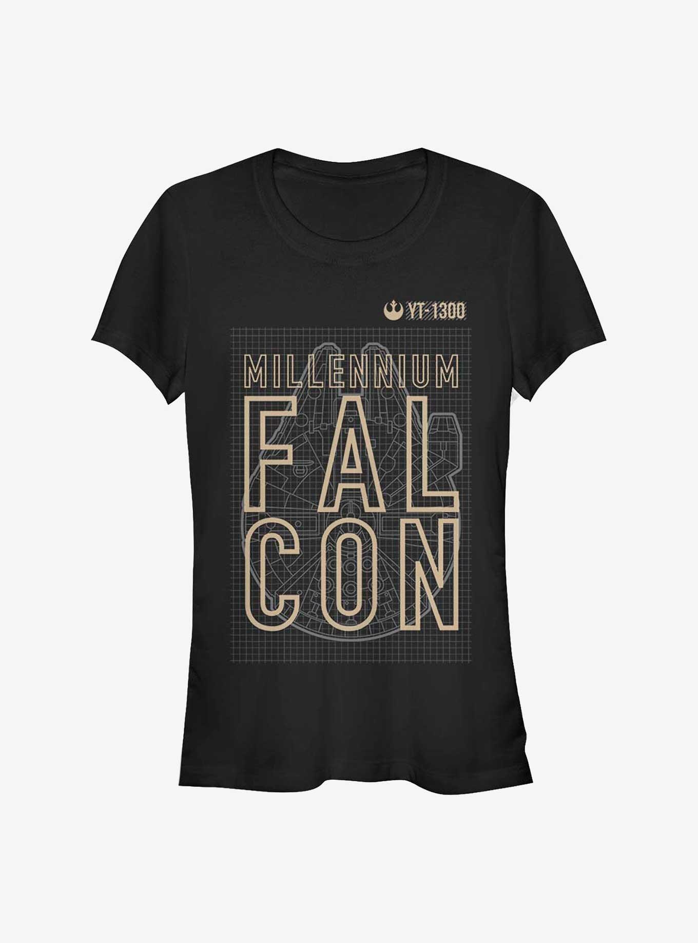 Star Wars Falcon Fighter Girls T-Shirt, BLACK, hi-res