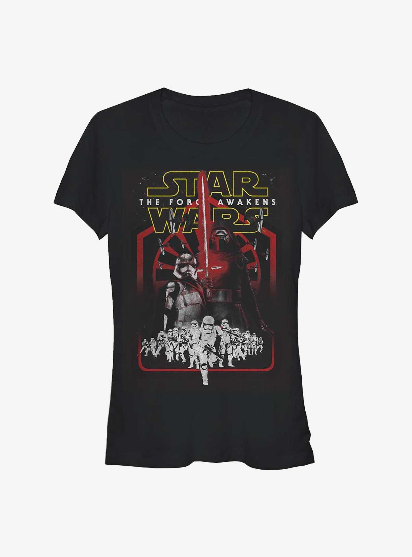 Star Wars: The Force Awakens Resistance Poster Girls T-Shirt, BLACK, hi-res