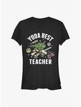 Star Wars The Clone Wars Yoda Best Teacher Girls T-Shirt, BLACK, hi-res