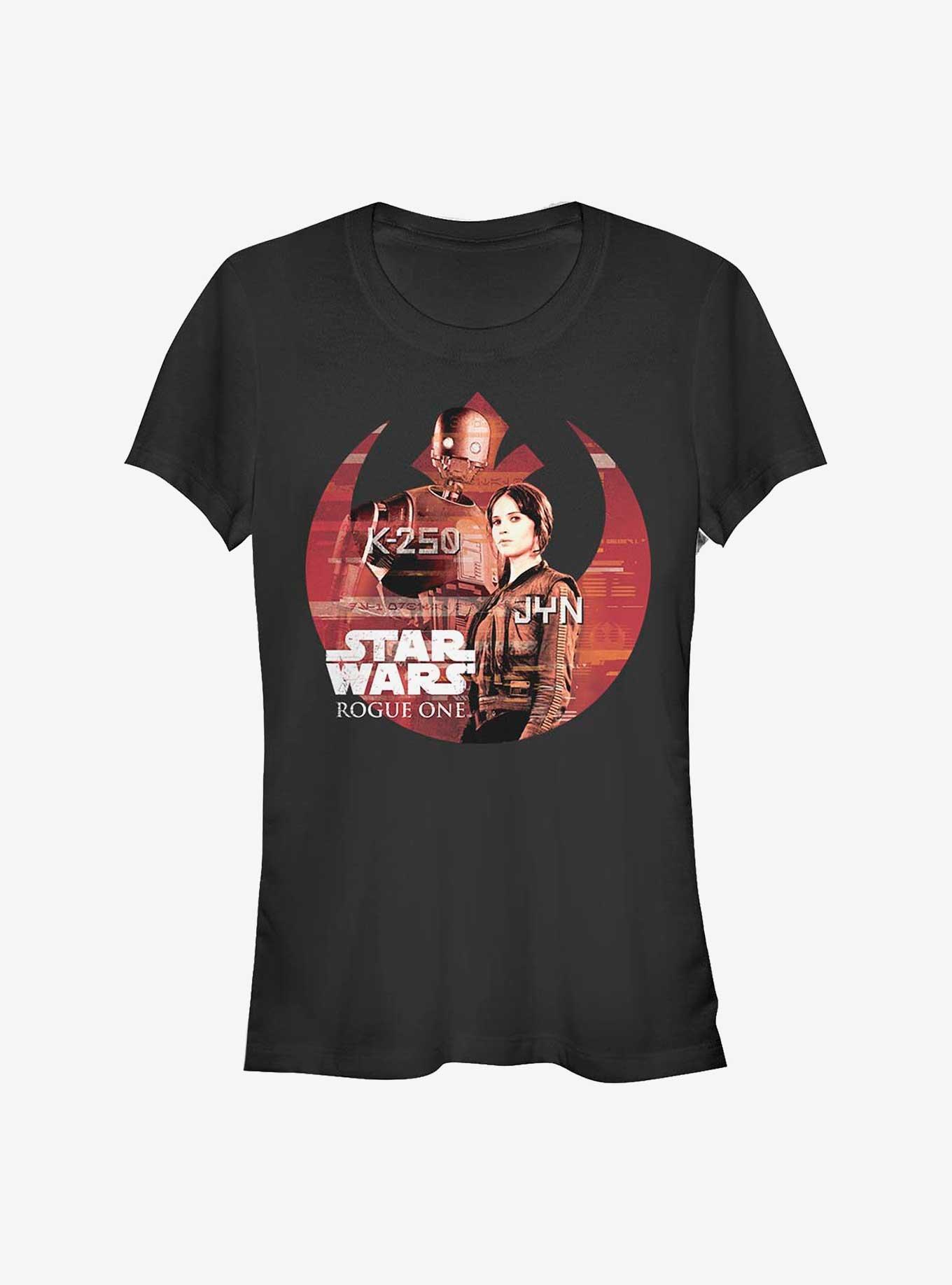 Star Wars Rogue One: A Star Wars Story Rebel At Heart Girls T-Shirt, BLACK, hi-res