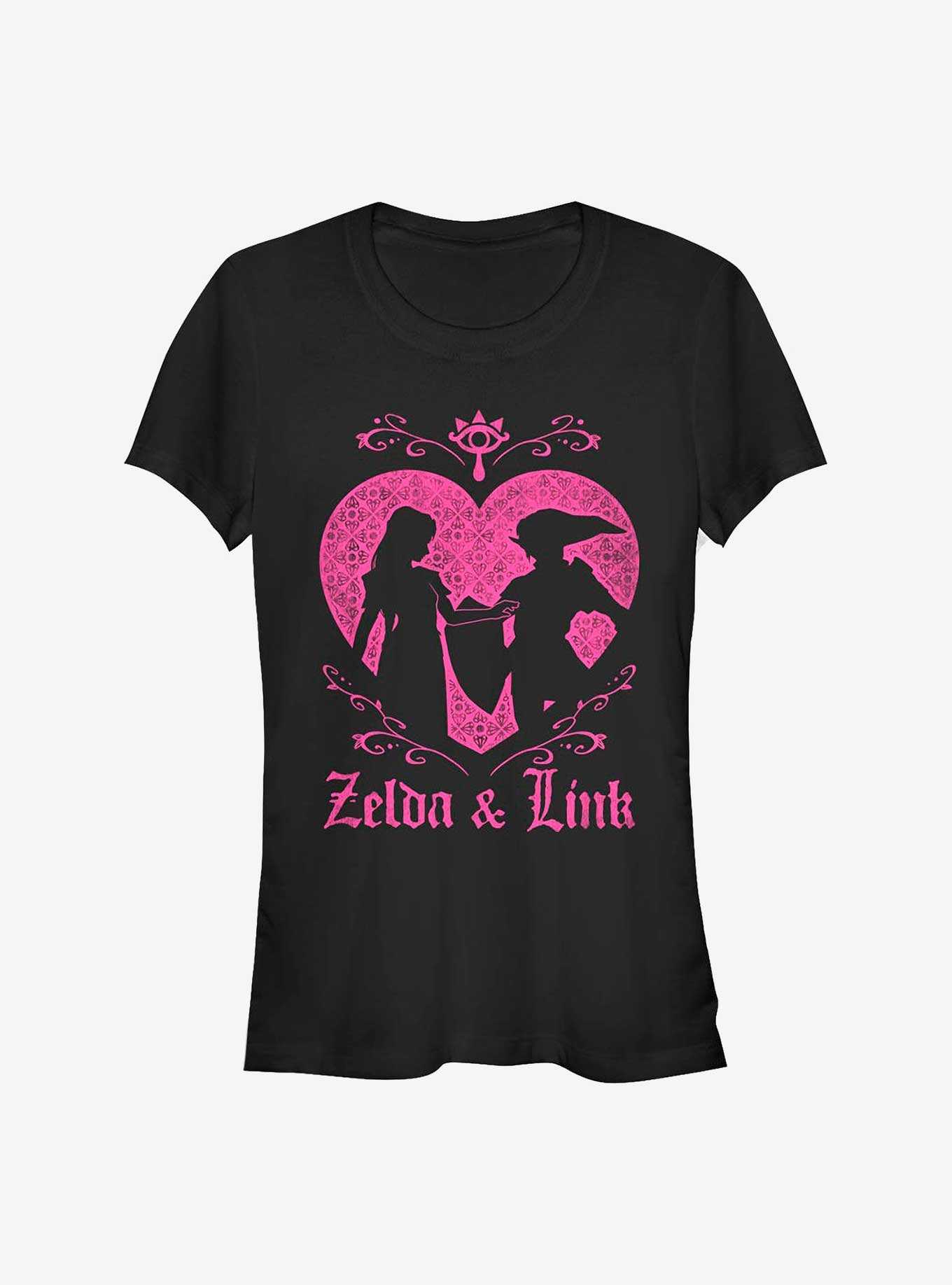 Nintendo Zelda Link And Zelda Girls T-Shirt, , hi-res