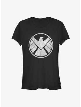 Marvel Avengers Distressed Shield Girls T-Shirt, , hi-res