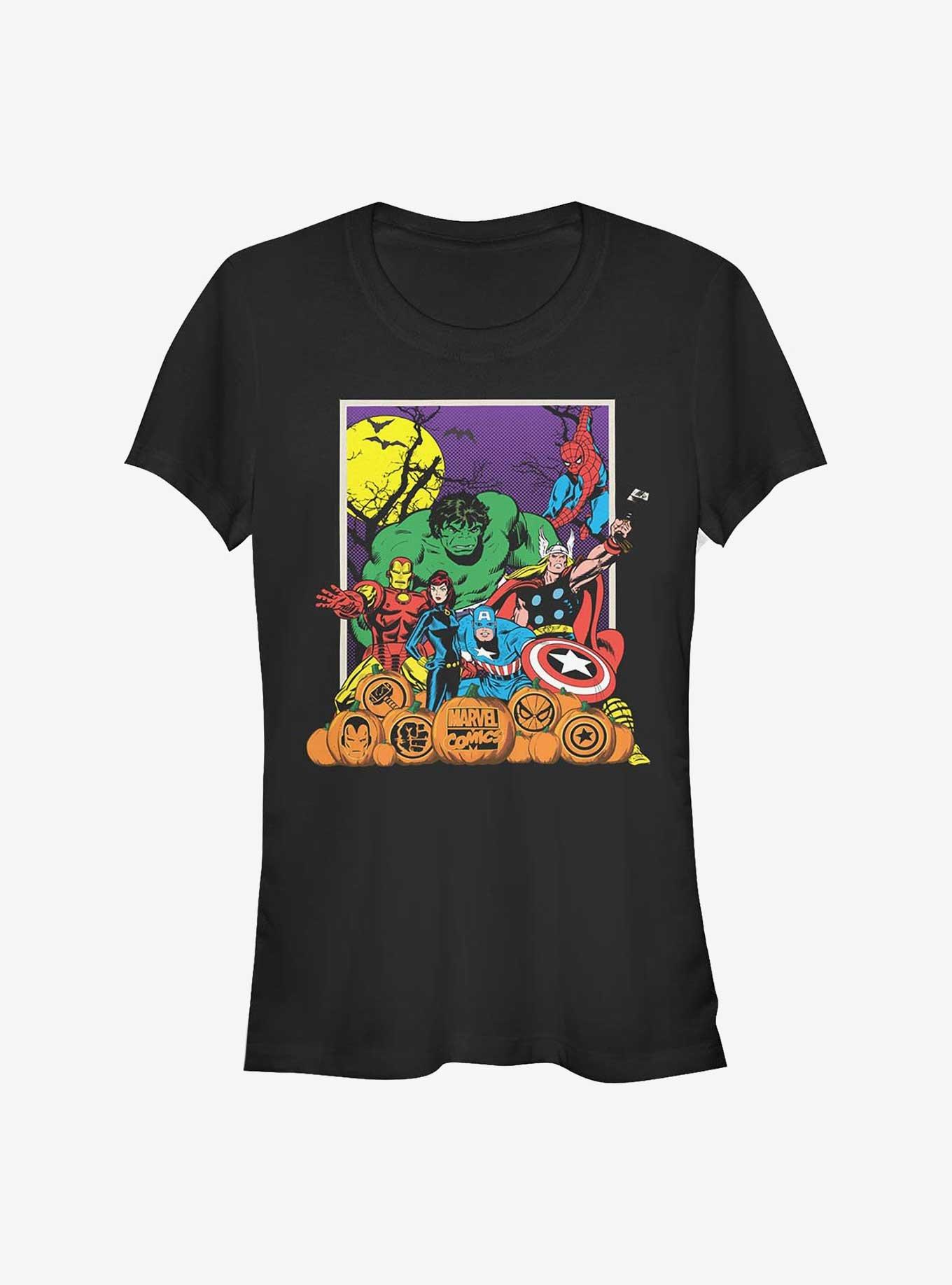 Marvel Avengers Halloween Pals Girls T-Shirt, BLACK, hi-res