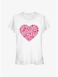 Marvel Avengers Heart Icons Girls T-Shirt, WHITE, hi-res