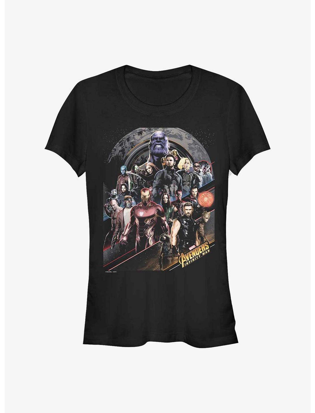 Marvel Avengers Infinity Poster Girls T-Shirt, BLACK, hi-res