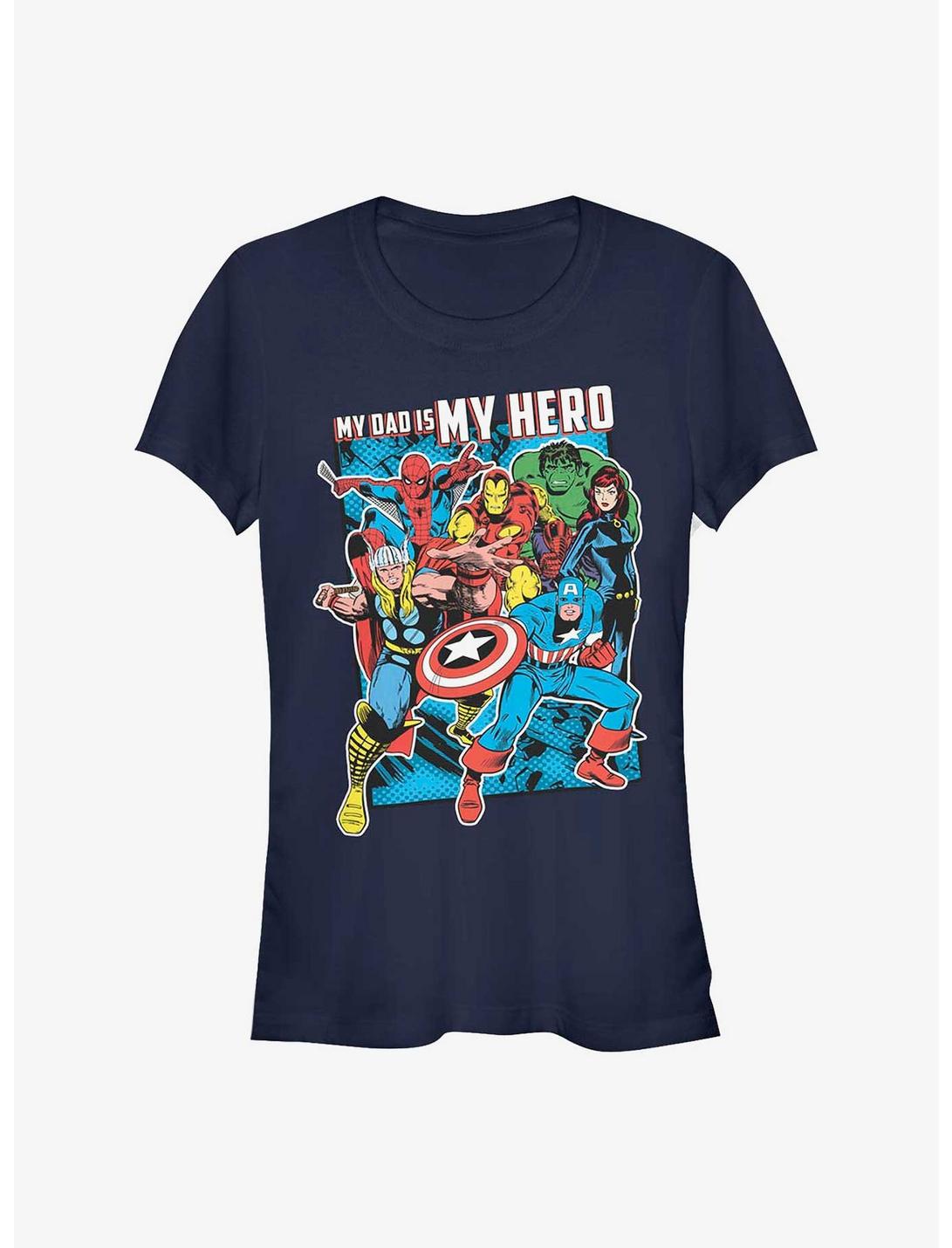 Marvel Avengers My Dad Is My Hero Girls T-Shirt, , hi-res
