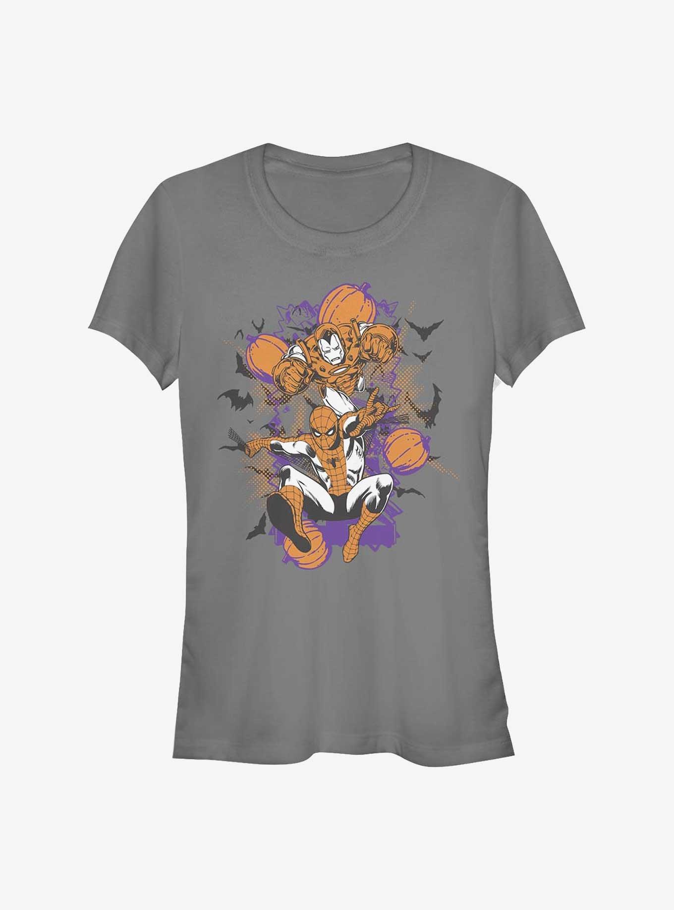 Marvel Avengers Team Pumpkin Girls T-Shirt, CHARCOAL, hi-res