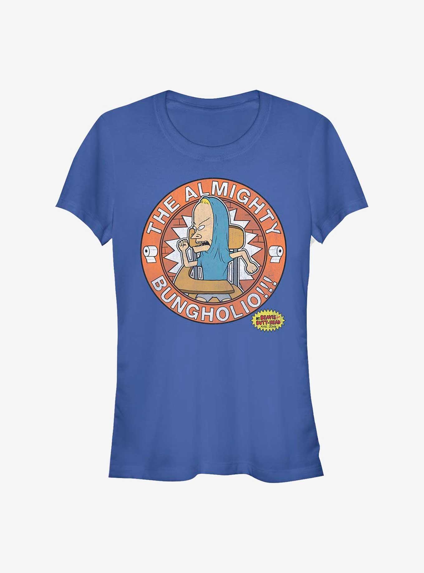 Beavis And Butt-Head Bungholio Desk Girls T-Shirt, ROYAL, hi-res