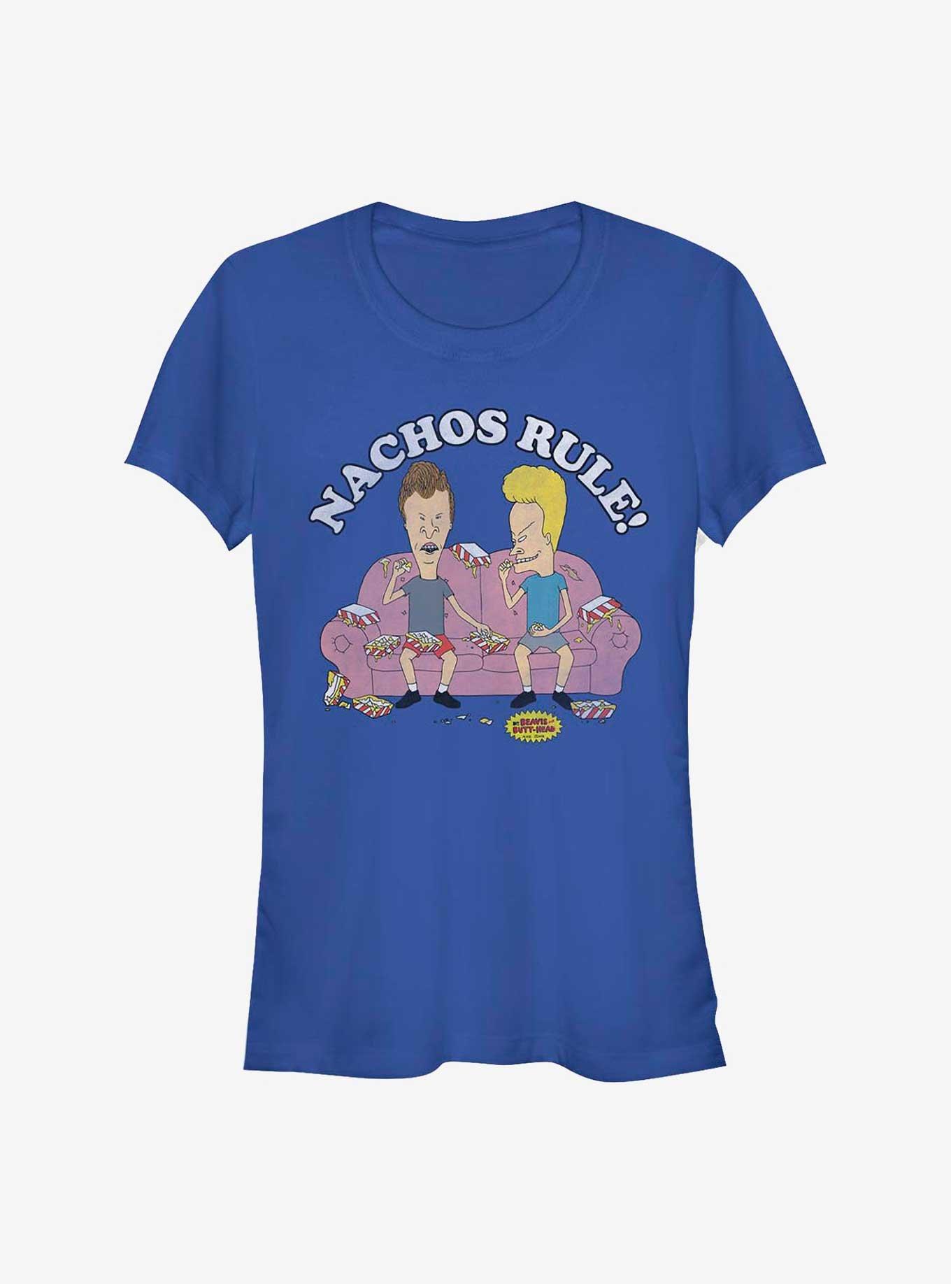 Beavis And Butt-Head More Nachos Girls T-Shirt, ROYAL, hi-res