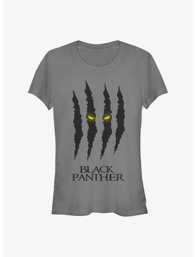 Marvel Black Panther Scratches Eyes Girls T-Shirt, CHARCOAL, hi-res