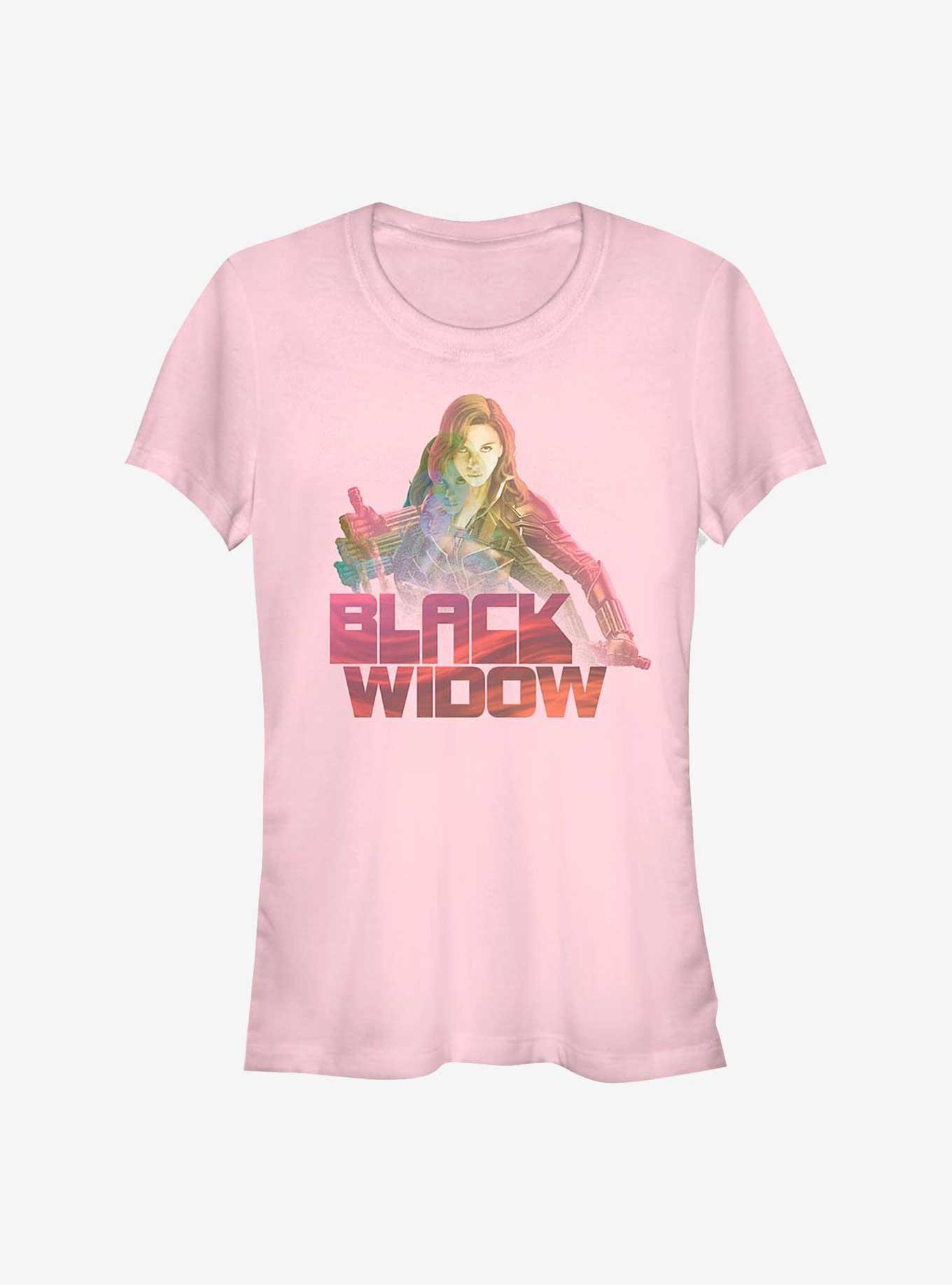 Marvel Black Widow Ombre Black Widow Girls T-Shirt, LIGHT PINK, hi-res