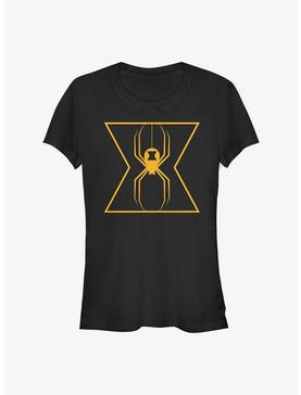 Marvel Black Widow Orange Spider Logo Girls T-Shirt, , hi-res