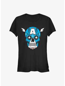 Marvel Captain America Sugar Skull Girls T-Shirt, , hi-res