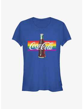 Coke Bottle Rainbow Logo Girls T-Shirt, , hi-res