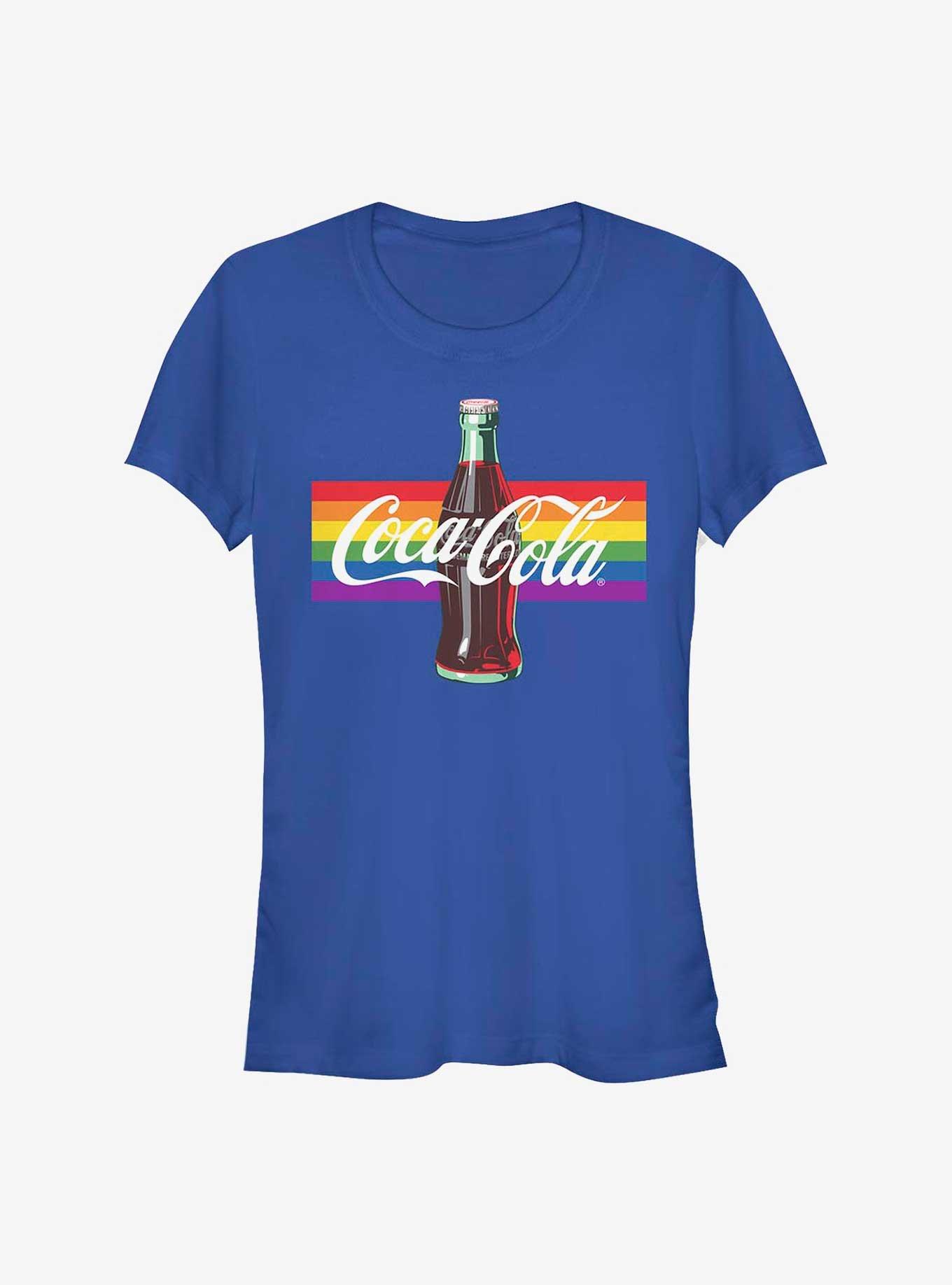 Coke Bottle Rainbow Logo T-Shirt, , hi-res