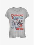 Cuphead Cup Pair Girls T-Shirt, ATH HTR, hi-res
