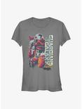 Marvel Guardians Of The Galaxy Cast Profiles Girls T-Shirt, CHARCOAL, hi-res