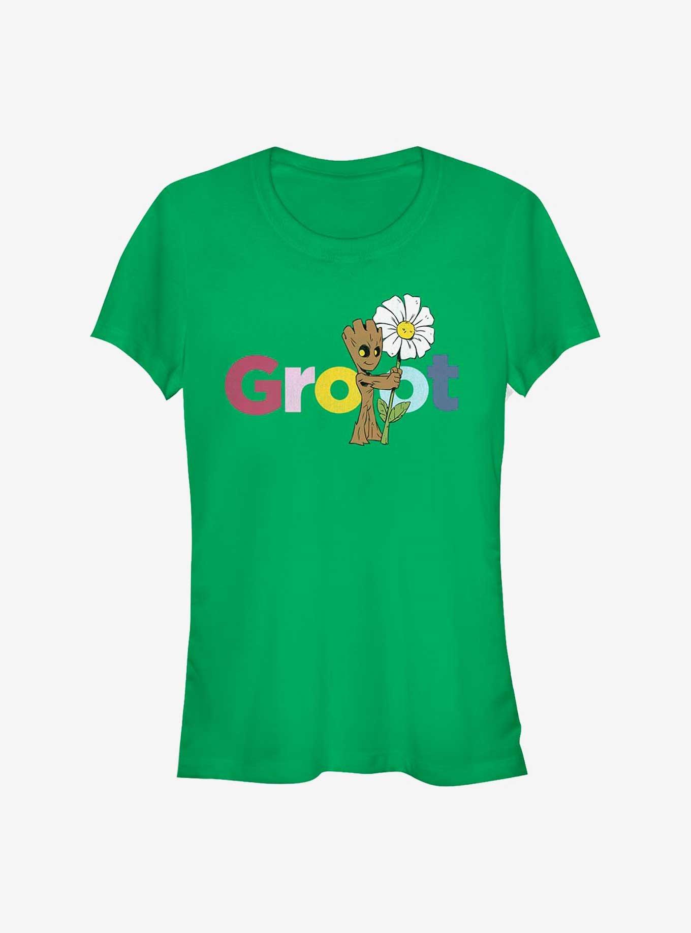 Marvel Guardians Of The Galaxy Groot Flower Girls T-Shirt, KELLY, hi-res