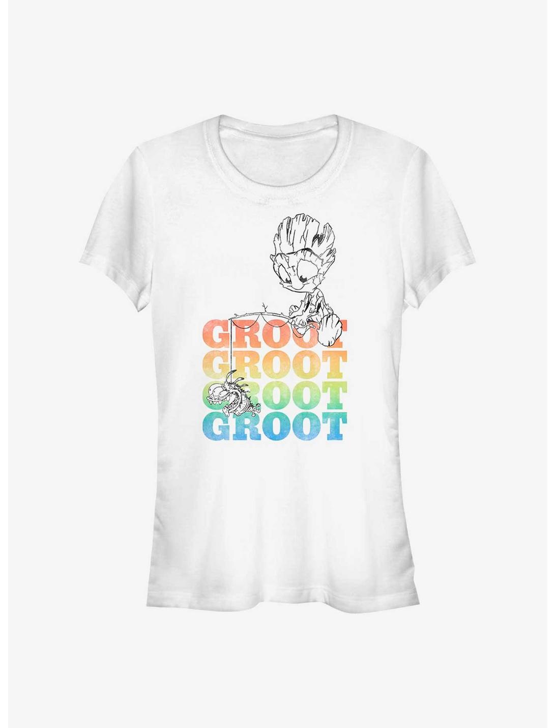 Marvel Guardians Of The Galaxy Groot Flower Girls T-Shirt, WHITE, hi-res
