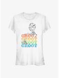Marvel Guardians Of The Galaxy Groot Flower Girls T-Shirt, WHITE, hi-res