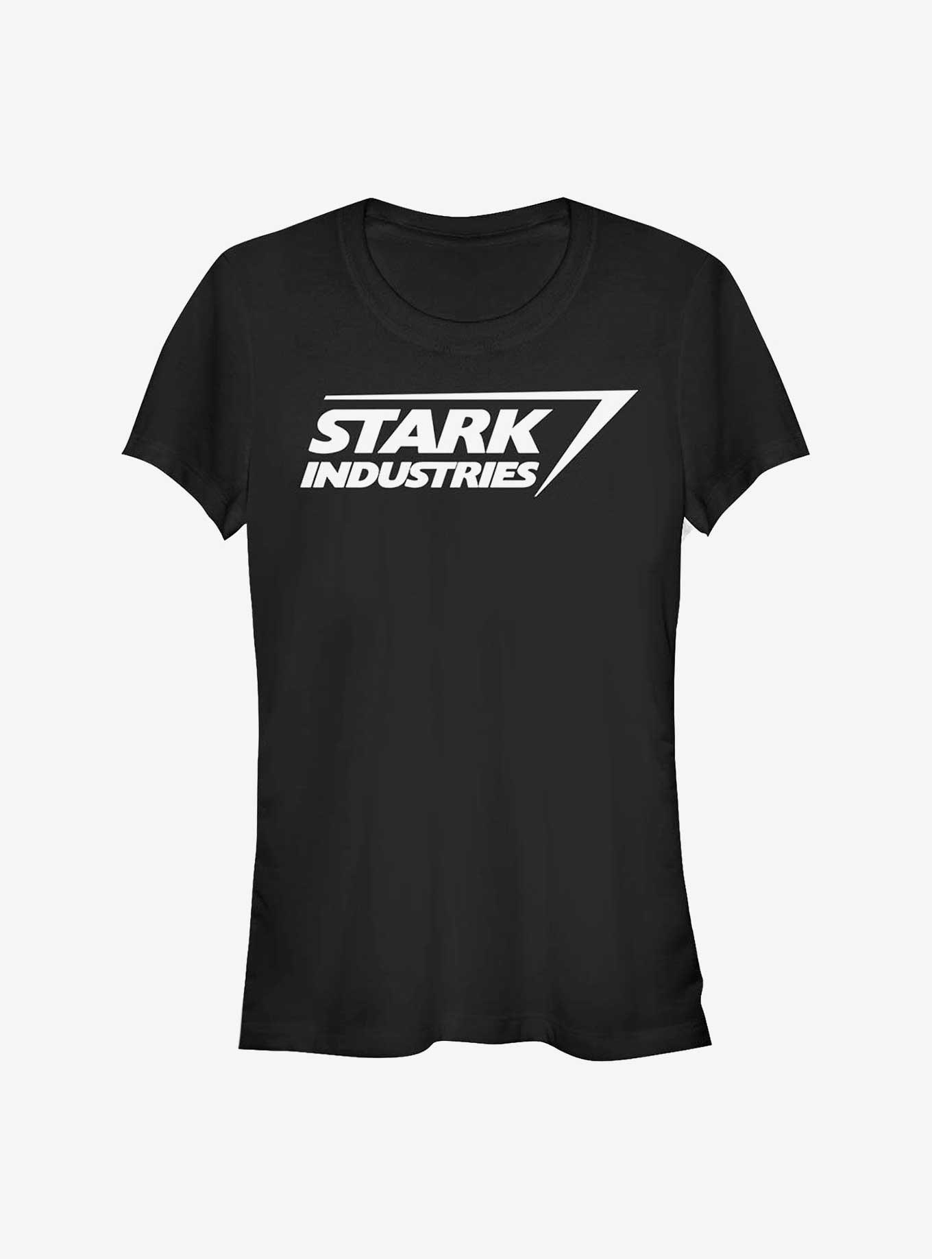 Marvel Iron Man Stark Logo Girls T-Shirt, BLACK, hi-res