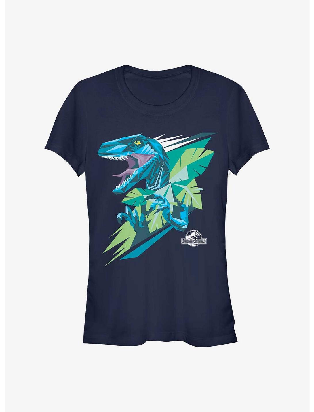 Jurassic Park Blue Dino Girls T-Shirt, NAVY, hi-res