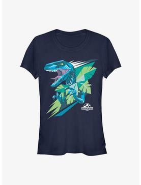 Plus Size Jurassic Park Blue Dino Girls T-Shirt, , hi-res