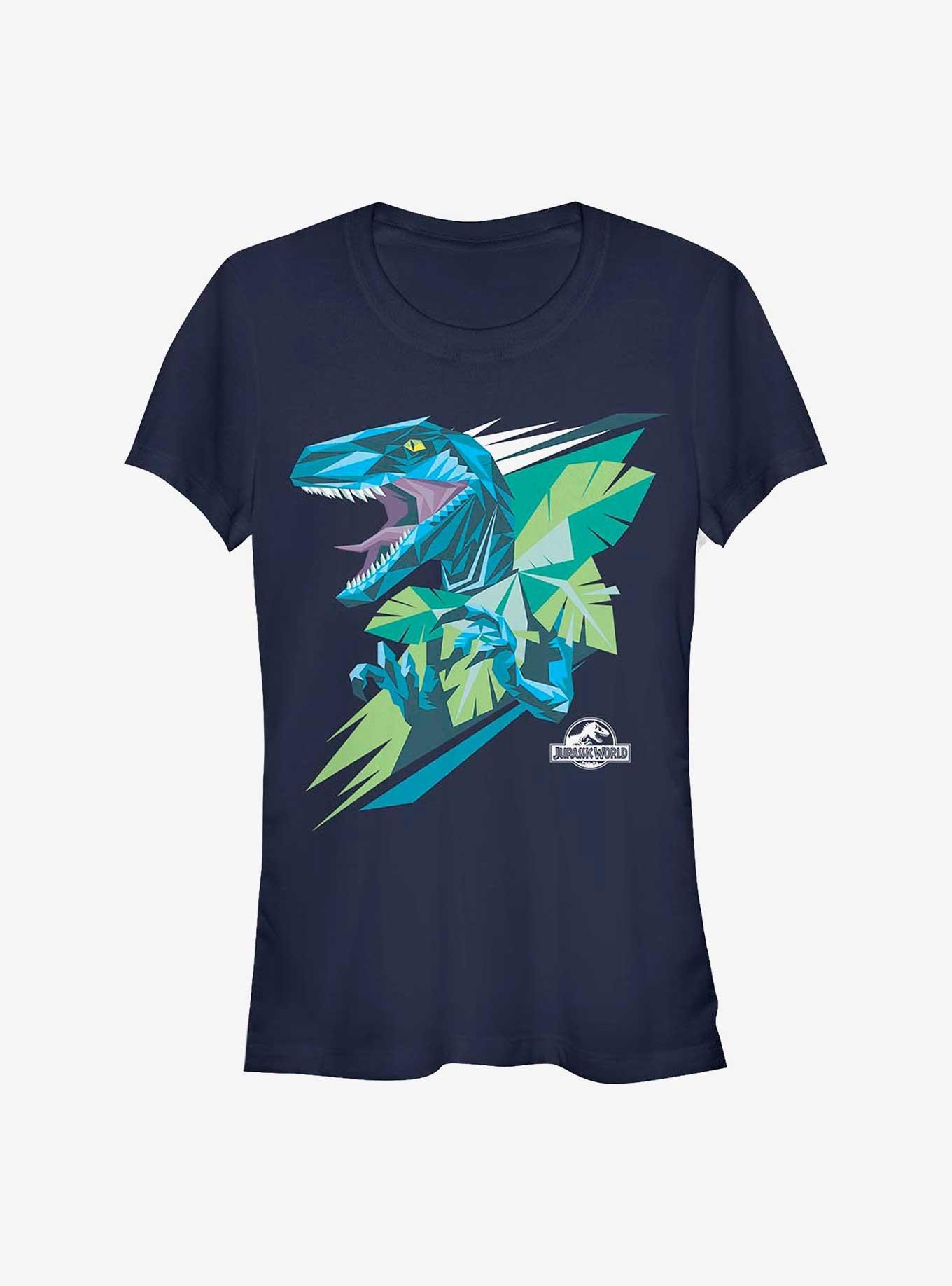 Jurassic Park Blue Dino Girls T-Shirt, NAVY, hi-res