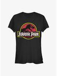 Jurassic Park Logo Girls T-Shirt, BLACK, hi-res