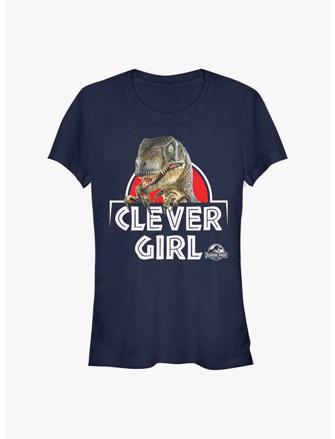 Jurassic Park Real Clever Girl Girls T-Shirt, NAVY, hi-res